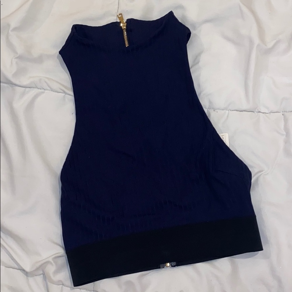 NOE RAE ZIP BACK RACER NAVY 1